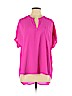 Nouvida 100% Polyester Pink Short Sleeve Blouse Size XL - photo 1