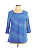 Erin London Blue 3/4 Sleeve Top Size XL - photo 1