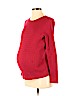 Mimi Maternity Red Pullover Sweater Size S - photo 1