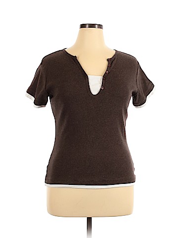 Zena Jeans Short Sleeve Henley (view 1)