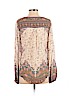 Lucky Brand 100% Rayon Tan Long Sleeve Blouse Size S - photo 2