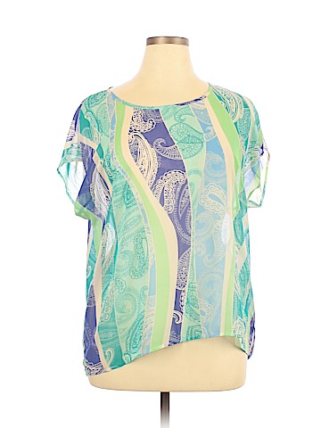 Liz Claiborne Short Sleeve Blouse (view 1)