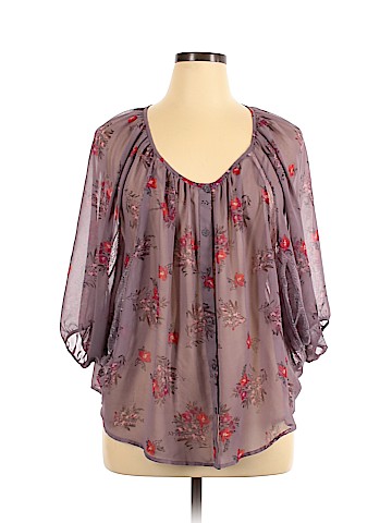 LC Lauren Conrad Long Sleeve Blouse (view 1)