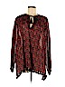 Roller Rabbit 100% Rayon Brown Long Sleeve Blouse Size XL - photo 1