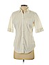 American Eagle Outfitters White Short Sleeve Button-Down Shirt Size S - photo 1