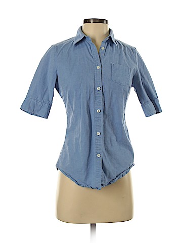American Eagle Outfitters Short Sleeve Button-Down Shirt (view 1)