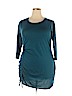 Bobbie Brooks Blue 3/4 Sleeve Top Size 1X - photo 1