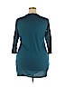 Bobbie Brooks Blue 3/4 Sleeve Top Size 1X - photo 2