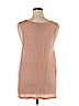 ALLSAINTS 100% Linen Pink Sleeveless Top Size XL - photo 2