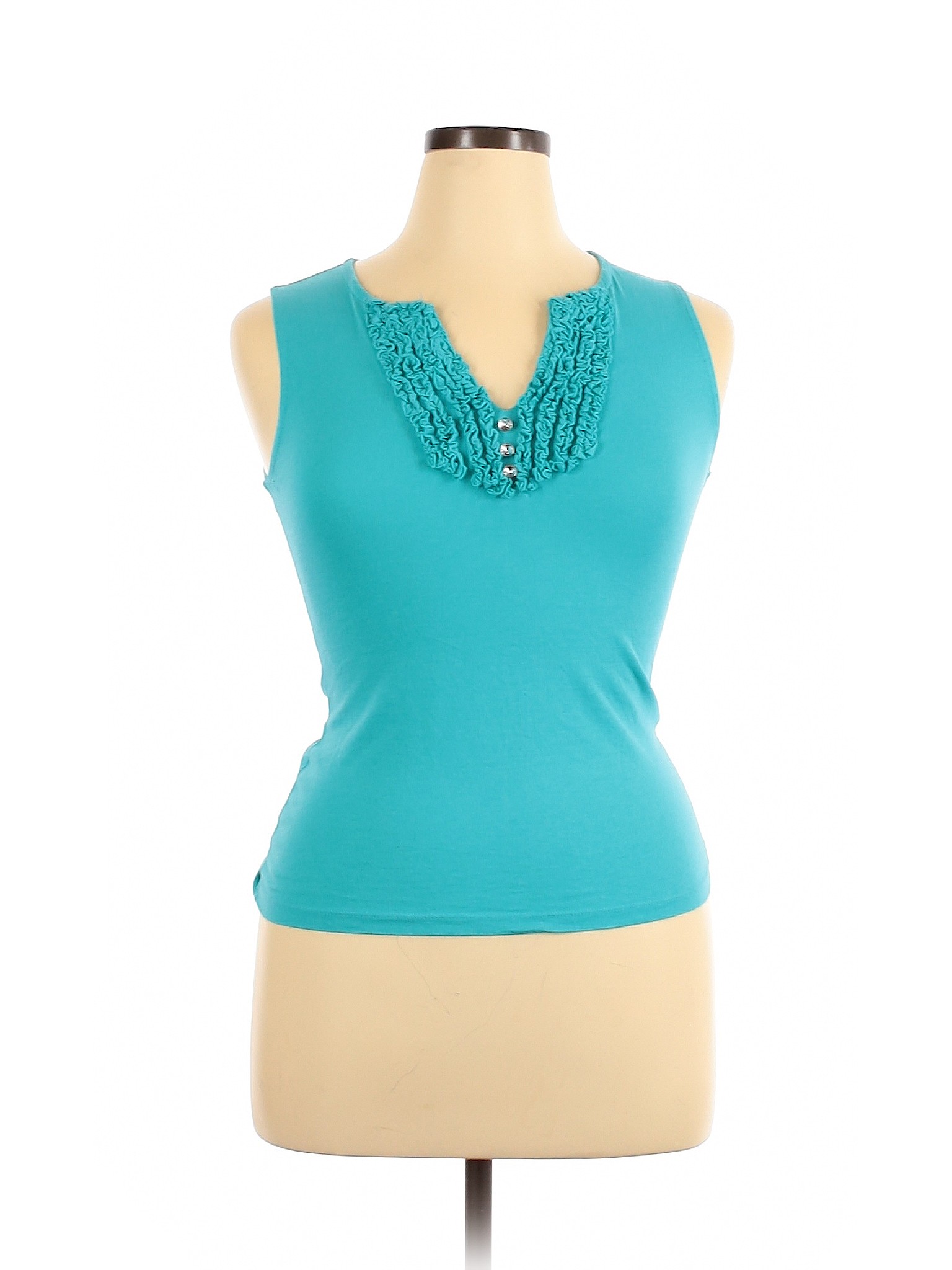 Style&Co Women Green Sleeveless Top XL eBay