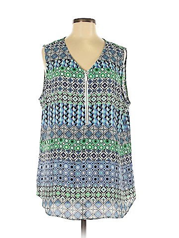 Roz & Ali Sleeveless Blouse (view 1)