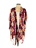 Charlotte Russe 100% Polyester Burgundy Kimono Size Med - Lg - photo 1