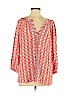Crown & Ivy Orange Long Sleeve Blouse Size XL - photo 1