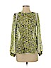 Lush 100% Polyester Green Long Sleeve Blouse Size XS - photo 1