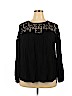Old Navy Black Long Sleeve Blouse Size XXL - photo 1
