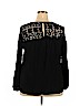 Old Navy Black Long Sleeve Blouse Size XXL - photo 2