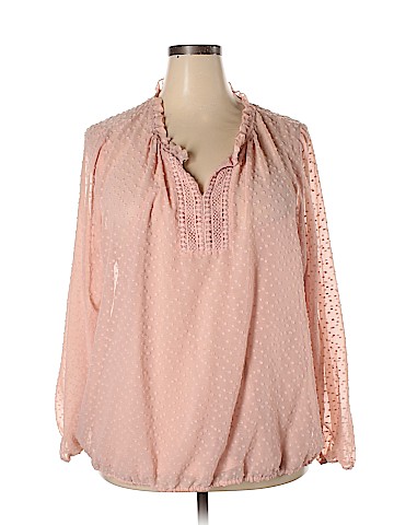 Liz Claiborne Long Sleeve Blouse (view 1)