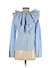 H&M Blue Long Sleeve Blouse Size 4 - photo 2