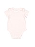 First Impressions 100% Cotton Pink Short Sleeve Onesie Size 0-3 mo - photo 1