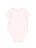 First Impressions 100% Cotton Pink Short Sleeve Onesie Size 0-3 mo - photo 2