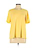 Cj Banks 100% Cotton Yellow Short Sleeve T-Shirt Size 1X - photo 1