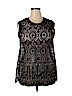 Suzanne Betro Black Sleeveless Top Size 2X - photo 1