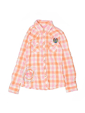 Justice Long Sleeve Button-Down Shirt (view 1)