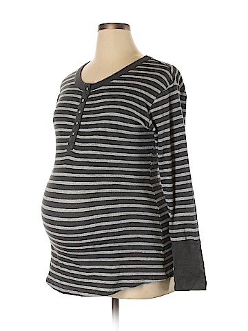 Liz Lange Maternity Long Sleeve Henley (view 1)