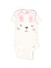 Gerber 100% Cotton Ivory Short Sleeve Onesie Size Newborn - photo 1
