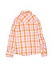 Justice Orange Long Sleeve Button-Down Shirt Size 10 - photo 2