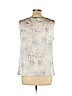 Ann Taylor Ivory Sleeveless Blouse Size L (petite) - photo 2
