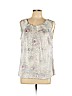 Ann Taylor Ivory Sleeveless Blouse Size L (petite) - photo 1