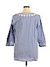 Talbots 100% Cotton Blue 3/4 Sleeve Blouse Size 1X - photo 2