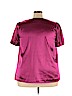 Lane Bryant 100% Polyester Pink Short Sleeve Blouse Size 22 - 24 Plus - photo 2