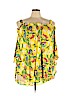 Melissa McCarthy Seven7 Yellow Short Sleeve Top Size 3X - photo 1