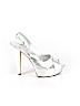 Sergio Rossi 100% Leather Silver Heels Size EU 38 1/2 - photo 1