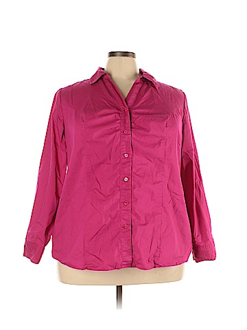 Lane Bryant Long Sleeve Button-Down Shirt (view 1)