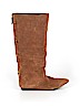 Kathryn Amberleigh 100% Suede Tan Boots Size 6 - photo 1