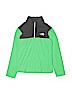 The North Face 100% Polyester Green Fleece Jacket Size 10 - 12 - photo 1