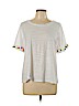 Promesa U.S.A. White Short Sleeve Top Size L - photo 1
