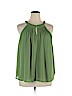 Sunday in Brooklyn 100% Polyester Green Sleeveless Blouse Size XL - photo 1