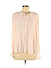 H&M 100% Viscose Pink Long Sleeve Button-Down Shirt Size 6 - photo 1