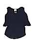 Jenna & Jessie 100% Rayon Blue 3/4 Sleeve Blouse Size 8 - photo 1