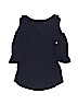 Jenna & Jessie 100% Rayon Blue 3/4 Sleeve Blouse Size 8 - photo 2