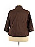 Basic Editions Brown Long Sleeve Button-Down Shirt Size 3X - photo 2