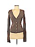 Tory Burch 100% Merino Wool Brown Wool Cardigan Size L - photo 1