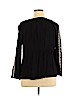 Old Navy 100% Rayon Black 3/4 Sleeve Blouse Size XL - photo 2