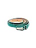 J.Crew 100% Leather Solid Green Leather Belt Size M - photo 1