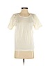 Liz Claiborne Collection 100% Mercerized Cotton Ivory Short Sleeve T-Shirt Size S (petite) - photo 1