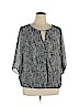Vince Camuto 100% Polyester Black Long Sleeve Blouse Size 1X - photo 1